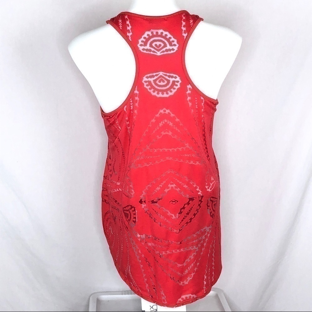 Bar III coral laser Cut Out Tank top - Picture 3 of 7